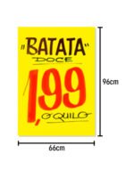 Cartaz liso Amarelo 66x96