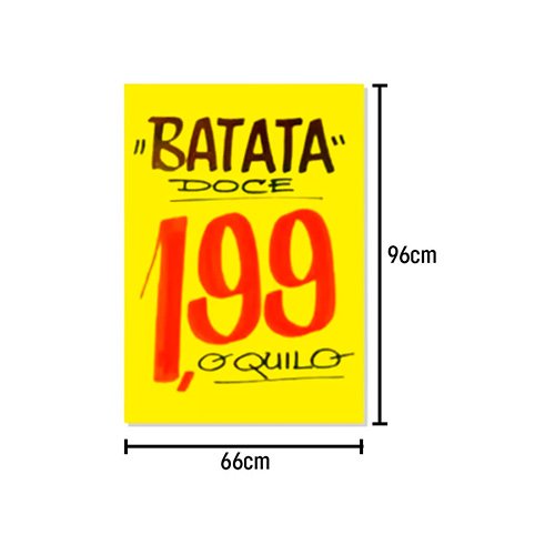 Cartaz liso Amarelo 66x96
