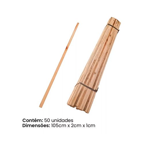 Ripa De Madeira Para Faixas E Banners 1.50 50Un