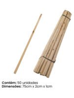 Ripa De Madeira Para Faixas E Banners 75 Cm