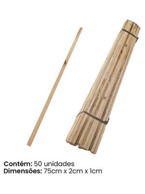 Ripa De Madeira Para Faixas E Banners 75 Cm