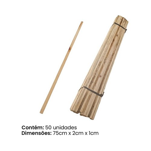 Ripa De Madeira Para Faixas E Banners 75 Cm